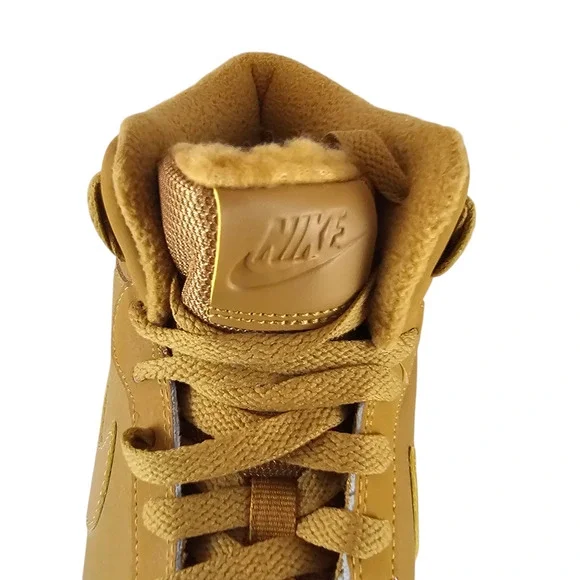 Nike Sneakers Women's 11 Ebernon Wheat Tan Mid High Tops Leather NWT - Picture 13 of 15